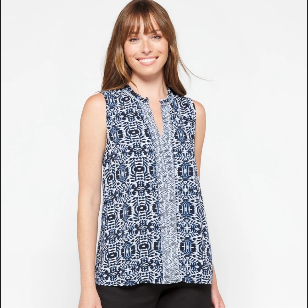 Medium Michael Stars Stella Split Neck Tank